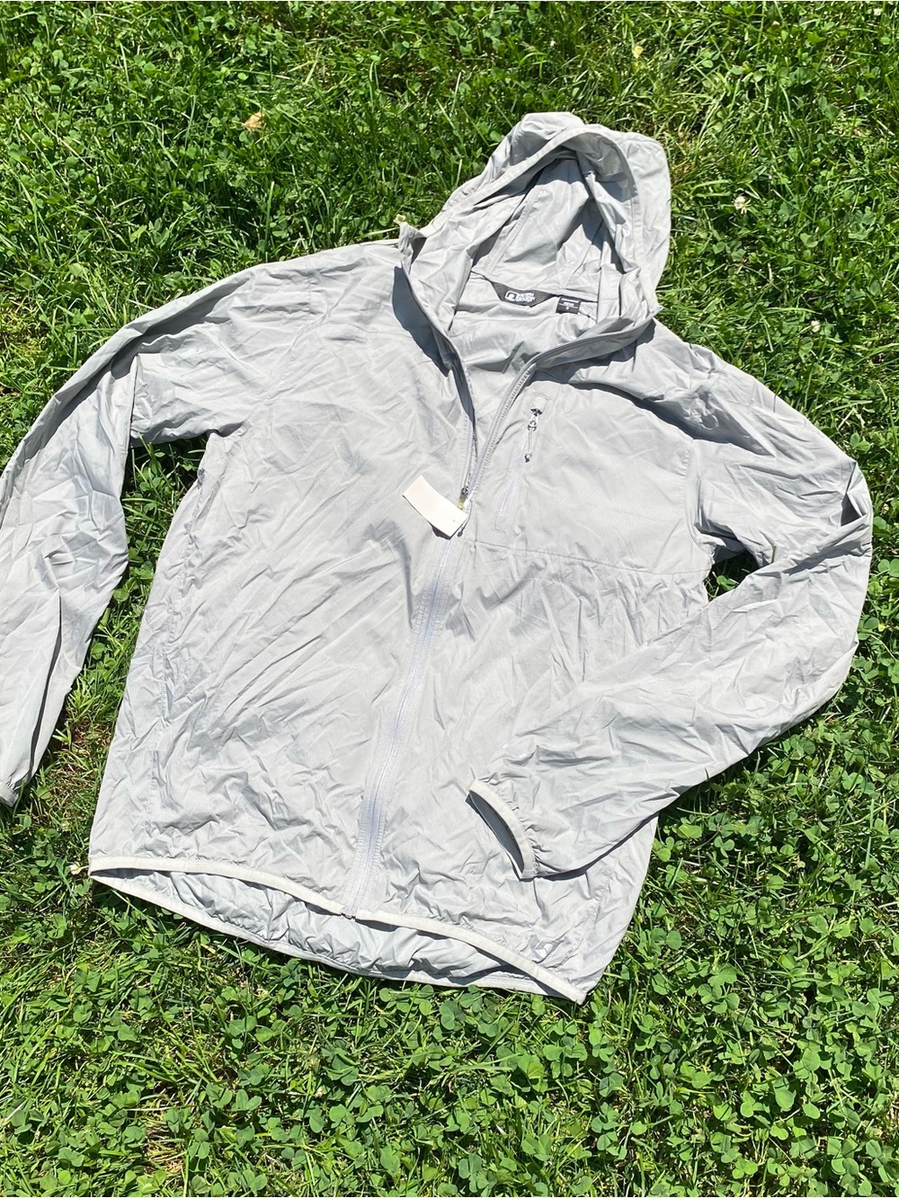 Eastern Mountain Sports Light Gray Hooded Shirt Jacket - Picture 2 of 11